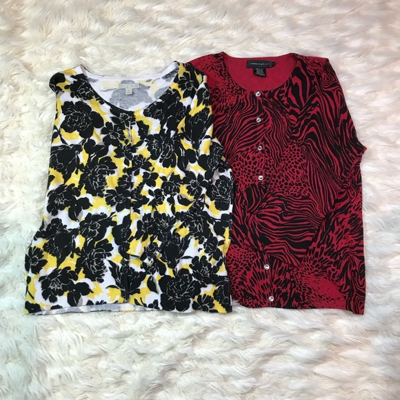 Cable & Gauge Sweaters - Bundle Cable & Gauge and Dana Buchman cardigan sweater bundle! Size L